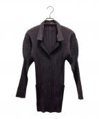 PLEATS PLEASEプリーツプリーズ）の古着「プリーツジャケット」｜パープル