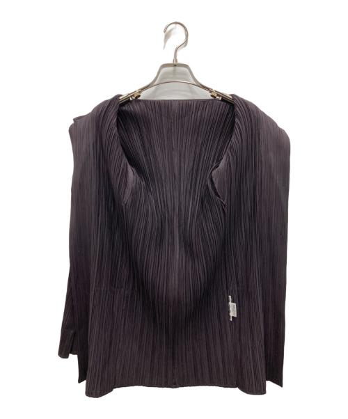 PLEATS PLEASE（プリーツプリーズ）PLEATS PLEASE (プリーツプリーズ) プリーツジャケット パープル サイズ:4の古着・服飾アイテム