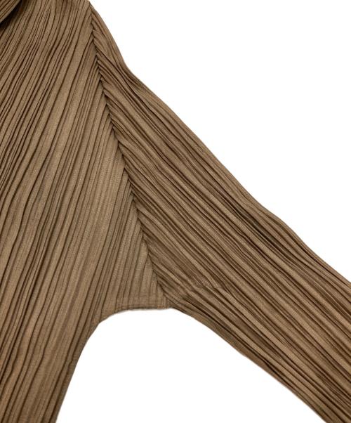 PLEATS PLEASE（プリーツプリーズ）PLEATS PLEASE (プリーツプリーズ) プリーツシャツ ブラウン サイズ:3の古着・服飾アイテム