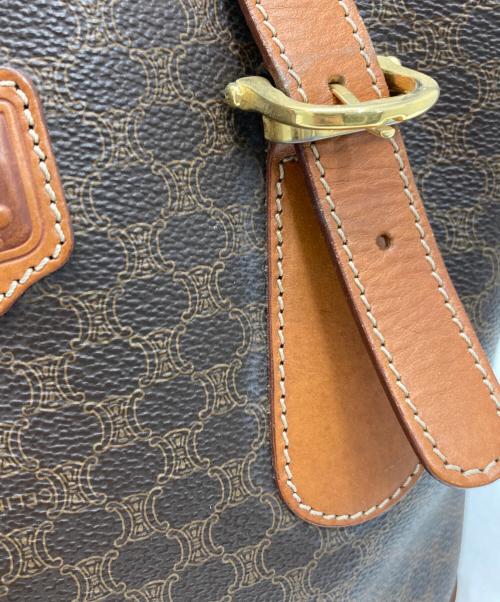 CELINE（セリーヌ）CELINE (セリーヌ) マカダム柄ハンドバッグ ブラウンの古着・服飾アイテム