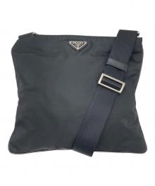 PRADA（プラダ）の古着「ナイロンショルダーバッグ」｜ブラック