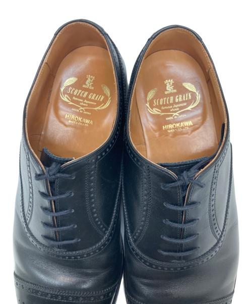 SCOTCH GRAIN（スコッチグレイン）SCOTCH GRAIN (スコッチグレイン) ストレートチップレザーシューズ ブラック サイズ:26 1/2の古着・服飾アイテム