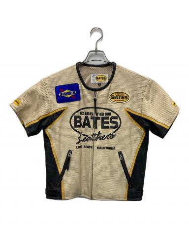 中古・古着通販】BATES (ベイツ) ハーフスリーブパンチングレザー