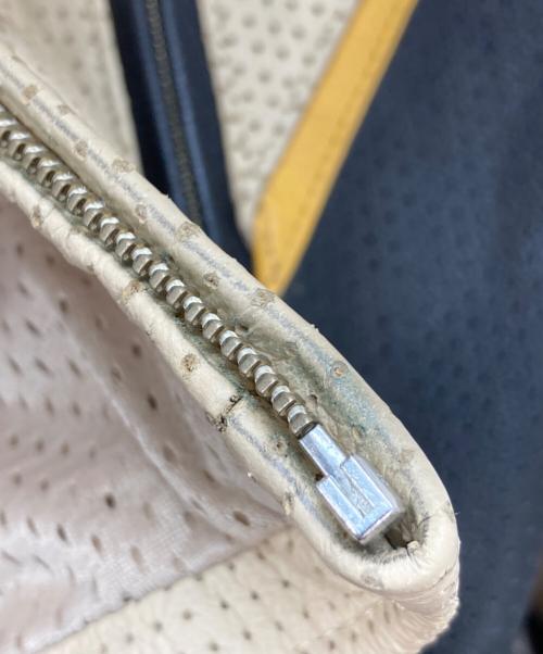 BATES（ベイツ）BATES (ベイツ) ハーフスリーブパンチングレザージャケット ベージュ サイズ:Lの古着・服飾アイテム