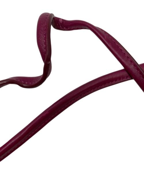 COACH（コーチ）COACH (コーチ) 逆台形型ターンロックレザーショルダーバッグ ピンクの古着・服飾アイテム