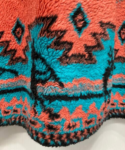 MAZMANIA（マズマニア）MAZMANIA (マズマニア) 総柄フリースジャケット ブラック サイズ:Mの古着・服飾アイテム