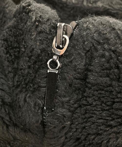 MAZMANIA（マズマニア）MAZMANIA (マズマニア) 総柄フリースジャケット ブラック サイズ:Mの古着・服飾アイテム