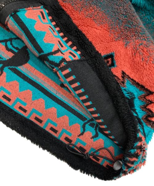 MAZMANIA（マズマニア）MAZMANIA (マズマニア) 総柄フリースジャケット ブラック サイズ:Mの古着・服飾アイテム