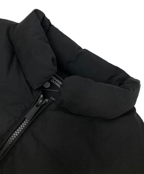 nano・universe（ナノ・ユニバース）nano・universe (ナノ・ユニバース) 「西川ダウン(R)」スタンドネックダウンベスト ブラック サイズ:Lの古着・服飾アイテム