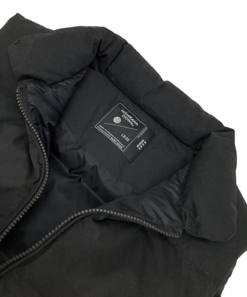 nano・universe（ナノ・ユニバース）nano・universe (ナノ・ユニバース) 「西川ダウン(R)」スタンドネックダウンベスト ブラック サイズ:Lの古着・服飾アイテム