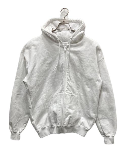 BALENCIAGA（バレンシアガ）BALENCIAGA (バレンシアガ) バッグロゴジップパーカー ホワイト サイズ:XSの古着・服飾アイテム