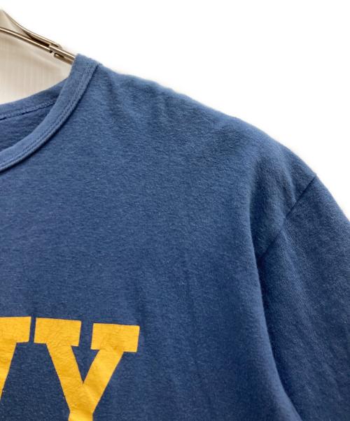 WAREHOUSE（ウエアハウス）WAREHOUSE (ウエアハウス) GO NAVY GOセコハンT ネイビー サイズ:Lの古着・服飾アイテム
