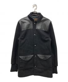 skookum（スクーカム）の古着「ウールレザーファラオジャケット」｜ブラック