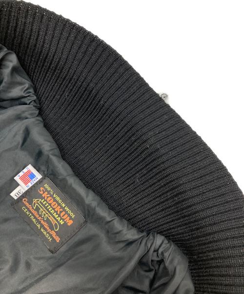 skookum（スクーカム）skookum (スクーカム) ウールレザーファラオジャケット ブラック サイズ:38の古着・服飾アイテム