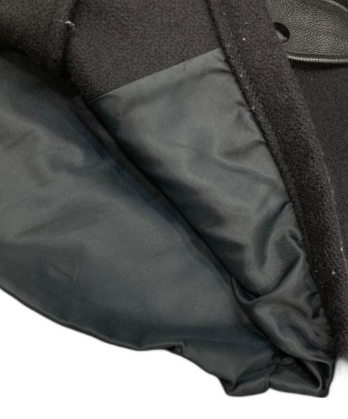 skookum（スクーカム）skookum (スクーカム) ウールレザーファラオジャケット ブラック サイズ:38の古着・服飾アイテム