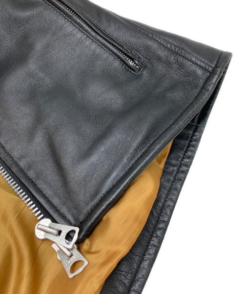 Retro Grade（レトログレード）Retro Grade (レトログレード) シープレザー シングル ライダースジャケット ブラック サイズ:Lの古着・服飾アイテム