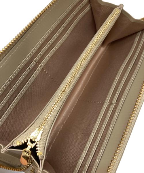 BLUE LABEL CRESTBRIDGE（ブルーレーベルクレストブリッジ）BLUE LABEL CRESTBRIDGE (ブルーレーベルクレストブリッジ) ラウンドファスナー ブラウンの古着・服飾アイテム