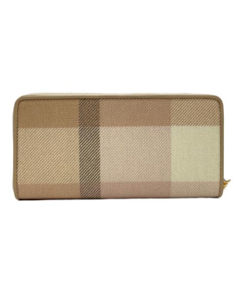 BLUE LABEL CRESTBRIDGE（ブルーレーベルクレストブリッジ）BLUE LABEL CRESTBRIDGE (ブルーレーベルクレストブリッジ) ラウンドファスナー ブラウンの古着・服飾アイテム