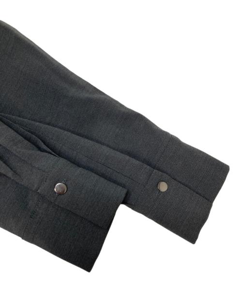 allureville（アルアバイル）allureville (アルアバイル) トロストレッチウエストタックワンピース チャコールグレー サイズ:1の古着・服飾アイテム