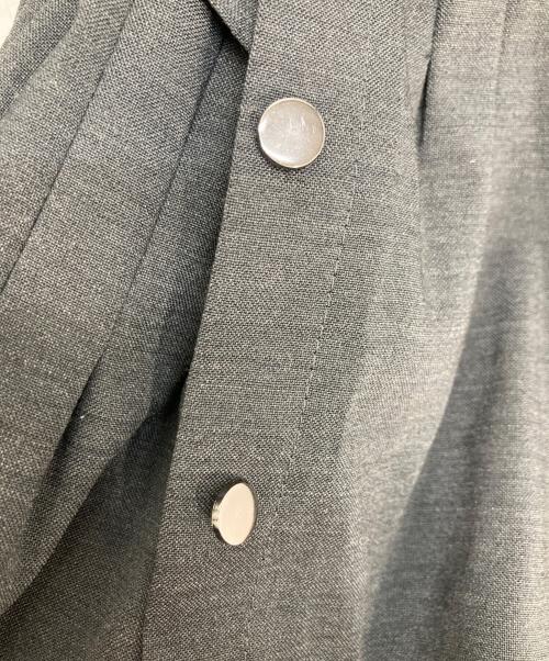 allureville（アルアバイル）allureville (アルアバイル) トロストレッチウエストタックワンピース チャコールグレー サイズ:1の古着・服飾アイテム