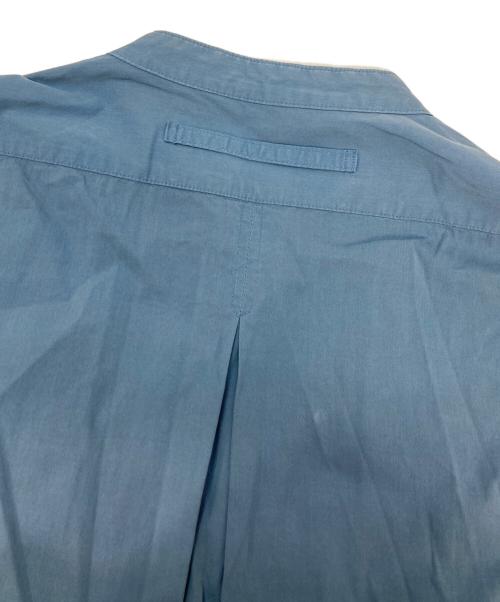 ticca（ティッカ）ticca (ティッカ) コットンスタンドカラーシャツワンピース ブルー サイズ:Fの古着・服飾アイテム