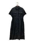 SOEJUソージュ）の古着「ロングシャツワンピース」｜ブラック