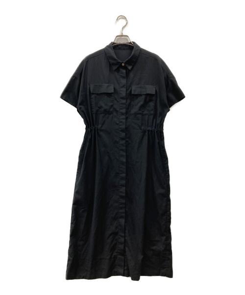 SOEJU（ソージュ）SOEJU (ソージュ) ロングシャツワンピース ブラック サイズ:FREEの古着・服飾アイテム