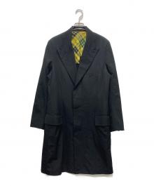 Y's for men（ワイズフォーメン）の古着「テーラーロングコート」｜ブラック