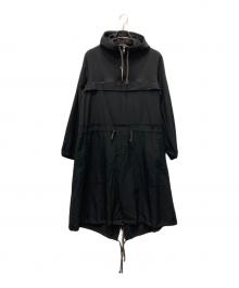 COMME des GARCONS HOMME PLUS（コムデギャルソンオムプリュス）の古着「再構築 バック刺繍 フーデットロングプルオーバー」｜ブラック