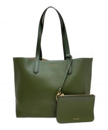 MICHAEL KORS（マイケル・コース）の古着「ポーチ付レザートートバッグ」｜ブラウン