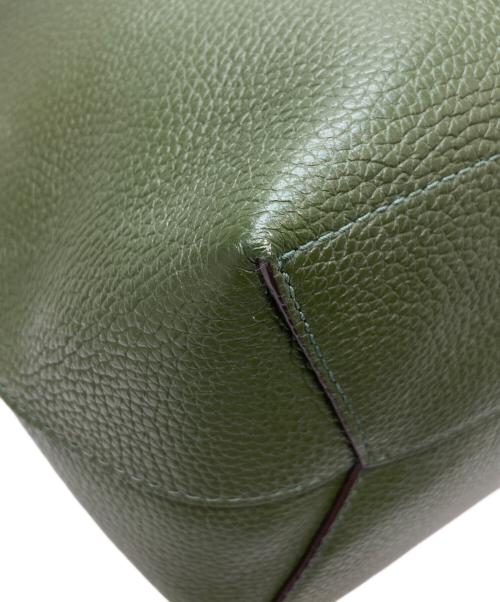 MICHAEL KORS（マイケル・コース）MICHAEL KORS (マイケル・コース) ポーチ付レザートートバッグ ブラウンの古着・服飾アイテム