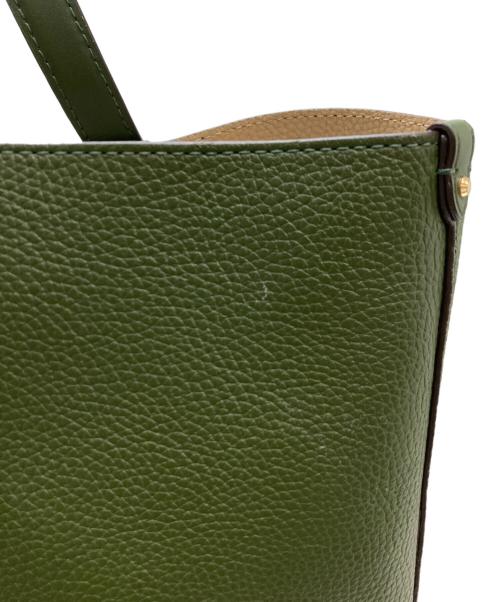 MICHAEL KORS（マイケル・コース）MICHAEL KORS (マイケル・コース) ポーチ付レザートートバッグ ブラウンの古着・服飾アイテム