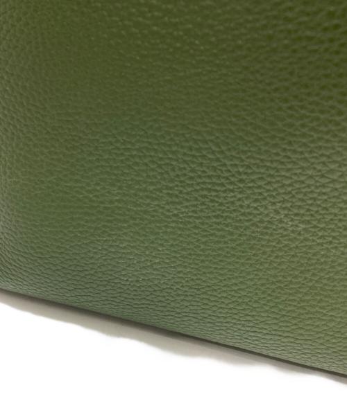 MICHAEL KORS（マイケル・コース）MICHAEL KORS (マイケル・コース) ポーチ付レザートートバッグ ブラウンの古着・服飾アイテム