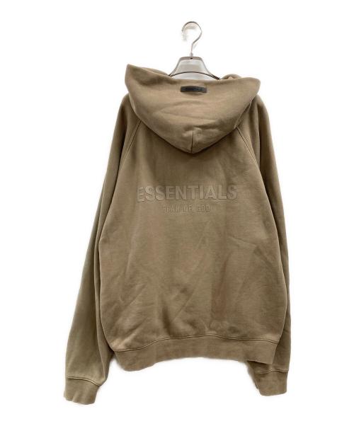 FOG ESSENTIALS（フィアオブゴッド エッセンシャル）FOG ESSENTIALS (フィアオブゴッド エッセンシャル) ロゴパーカー ブラウン サイズ:Lの古着・服飾アイテム