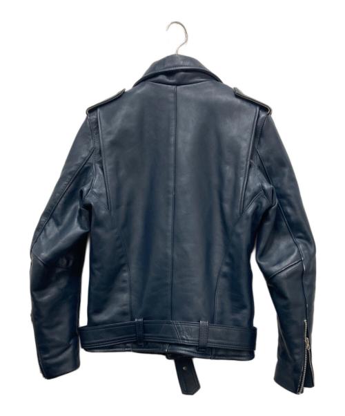 VANSON（バンソン）VANSON (バンソン) C2ダブルライダースジャケット ネイビー サイズ:36の古着・服飾アイテム