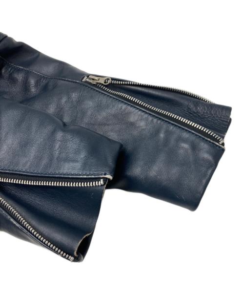 VANSON（バンソン）VANSON (バンソン) C2ダブルライダースジャケット ネイビー サイズ:36の古着・服飾アイテム