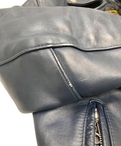 VANSON（バンソン）VANSON (バンソン) C2ダブルライダースジャケット ネイビー サイズ:36の古着・服飾アイテム
