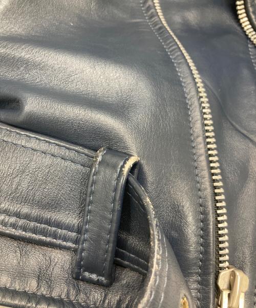 VANSON（バンソン）VANSON (バンソン) C2ダブルライダースジャケット ネイビー サイズ:36の古着・服飾アイテム