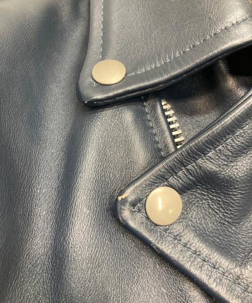 VANSON（バンソン）VANSON (バンソン) C2ダブルライダースジャケット ネイビー サイズ:36の古着・服飾アイテム