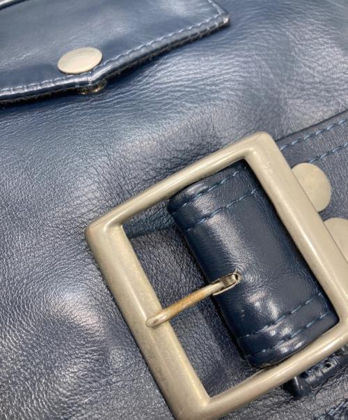 VANSON（バンソン）VANSON (バンソン) C2ダブルライダースジャケット ネイビー サイズ:36の古着・服飾アイテム