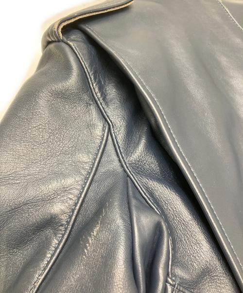 VANSON（バンソン）VANSON (バンソン) C2ダブルライダースジャケット ネイビー サイズ:36の古着・服飾アイテム