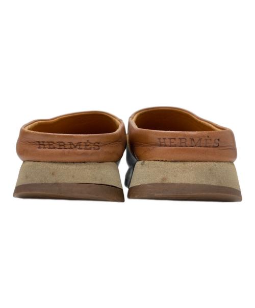 HERMES（エルメス）HERMES (エルメス) レザースリッポン ブラウン サイズ:35の古着・服飾アイテム