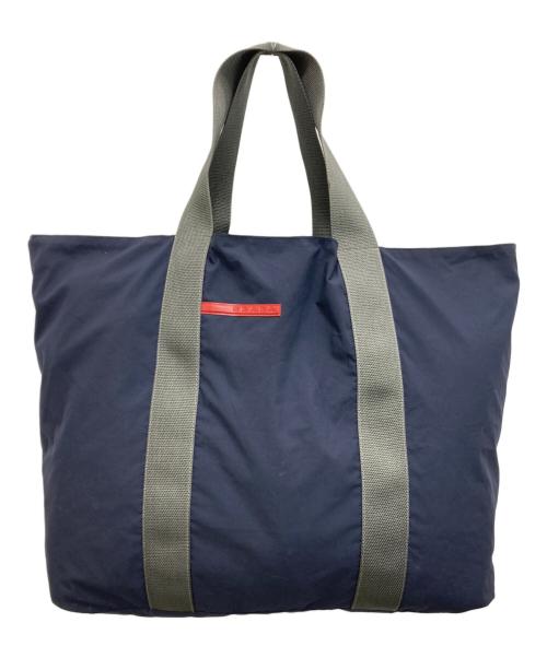 PRADA SPORTS（プラダスポーツ）PRADA SPORTS (プラダスポーツ) ラージナイロントートバッグ ネイビーの古着・服飾アイテム