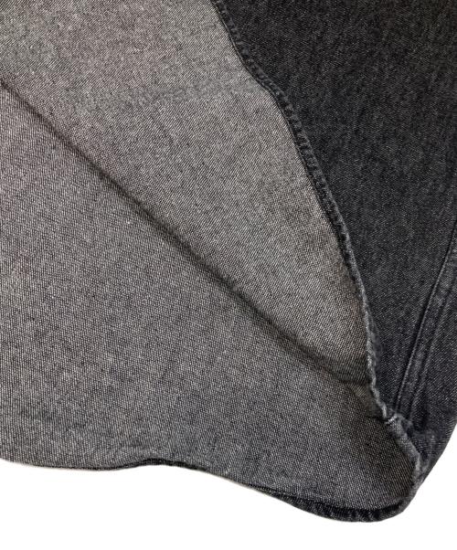 INTERIM（インテリム）INTERIM (インテリム) ボタンダウンデニムシャツ ブラック サイズ:5の古着・服飾アイテム