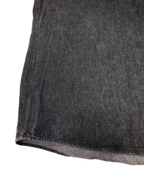 INTERIM（インテリム）INTERIM (インテリム) ボタンダウンデニムシャツ ブラック サイズ:5の古着・服飾アイテム