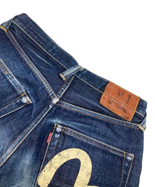 EVISU（エヴィス）EVISU (エヴィス) カモメペイントデニムパンツ インディゴ サイズ:30×35の古着・服飾アイテム