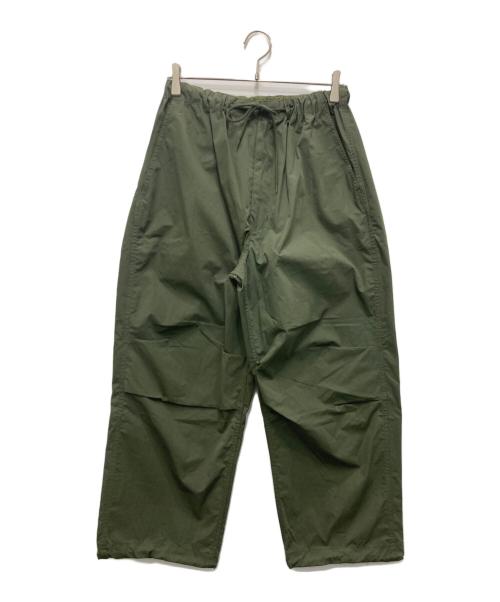 COMME des GARCONS HOMME（コムデギャルソン オム）COMME des GARCONS HOMME (コムデギャルソン オム) 25SS 綿エステルウェザーパラシュートパンツ グリーン サイズ:XSの古着・服飾アイテム