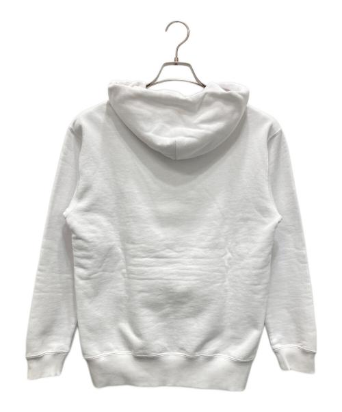 Barbour（バブアー）Barbour (バブアー) ロゴ スウェット フード パーカー ホワイト サイズ:XSの古着・服飾アイテム