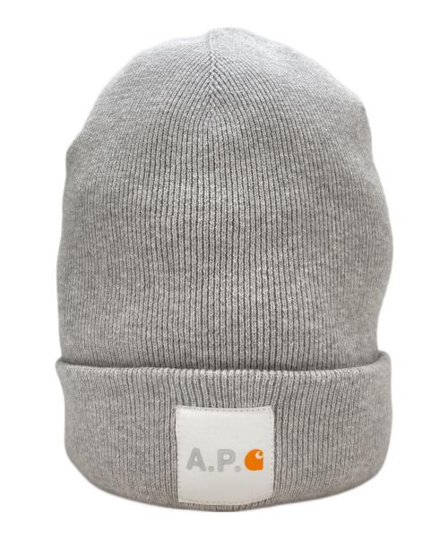 A.P.C.（アーペーセー）A.P.C. (アーペーセー) CARHARTT WIP (カーハート ワークインプログレス) ニット帽 グレー 未使用品の古着・服飾アイテム