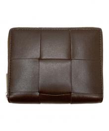 BOTTEGA VENETA（ボッテガベネタ）の古着「スモールカセットコンパクトウォレット」｜ブラウン